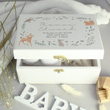 Personalised Wooden Keepsake Box - Woodland Animal