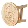 Bear & Moon Wooden Stool - Personalised