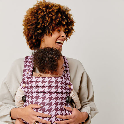 Nomad Air Houndstooth Baby Carrier - Harlow Sweet Lilac