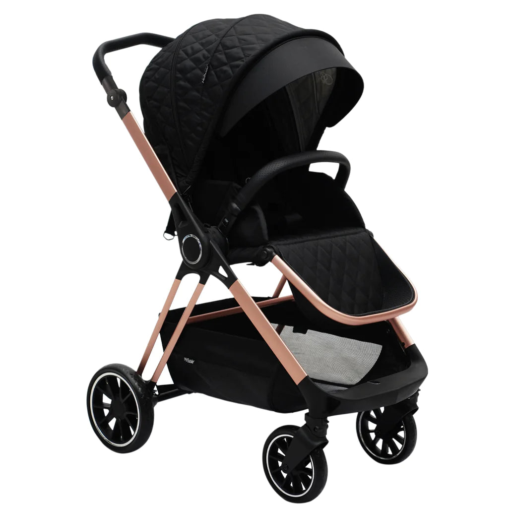Black Quilted iSize Travel System - Billie Faiers