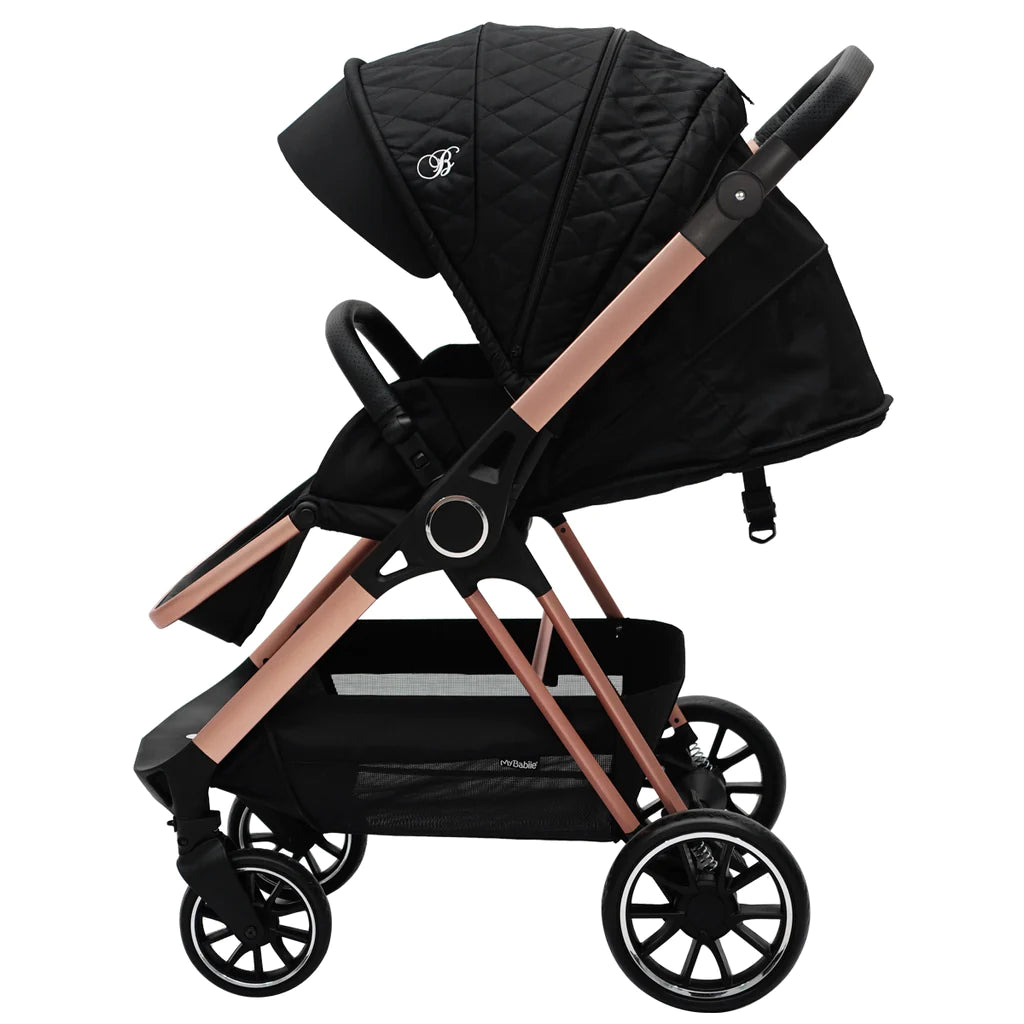 Black Quilted iSize Travel System - Billie Faiers