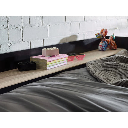 Blaze Gaming High Sleeper Bed with Desk - Black & Wood