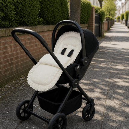 Universal Broderie Anglaise Car Seat Footmuff / Cosy Toes