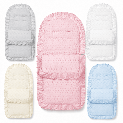 Universal Broderie Anglaise Pushchair Footmuff / Cosy Toes - Fits All Pushchairs / Prams And Buggies