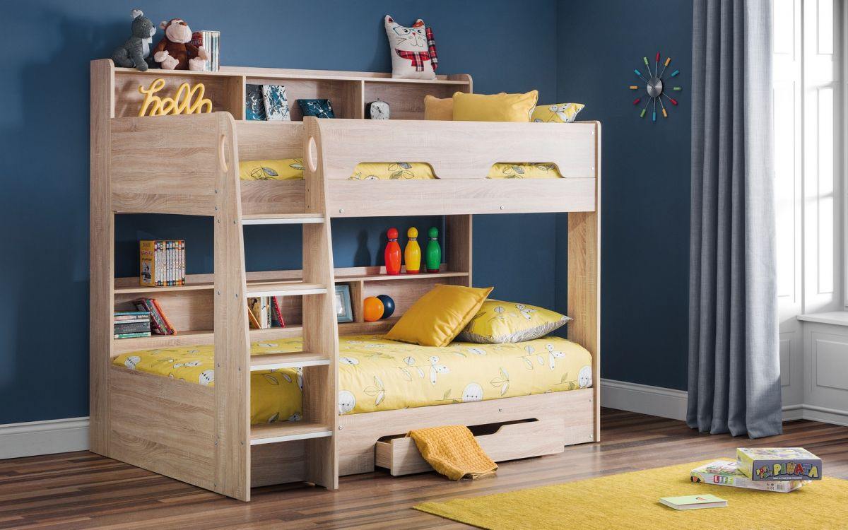 Julian Bowen Orion Bunk Bed White, Grey Oak or Oak