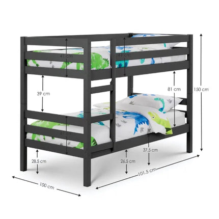 Camden Bunk Bed - Anthracite