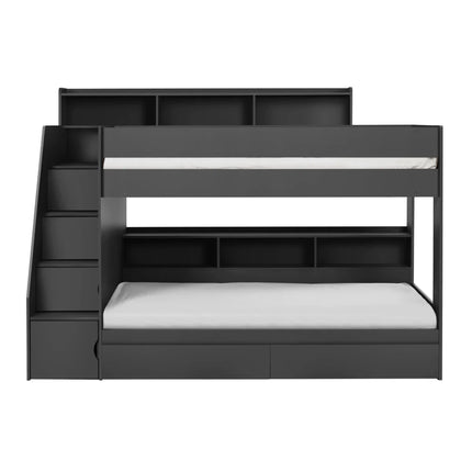 Camelot Bunk Bed with Stairs - Anthracite