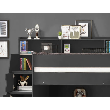 Camelot Bunk Bed with Stairs - Anthracite