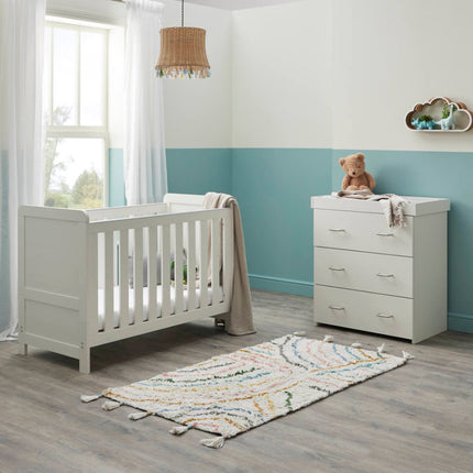 Caro Mini 2 Piece Room Set - White Wash