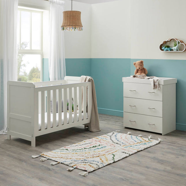 Caro Mini 2 Piece Room Set - White Wash
