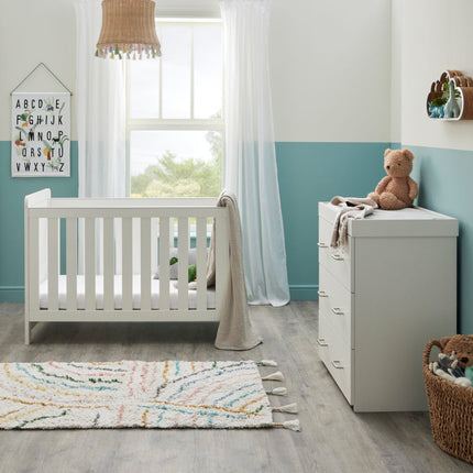 Caro Mini 2 Piece Room Set - White Wash