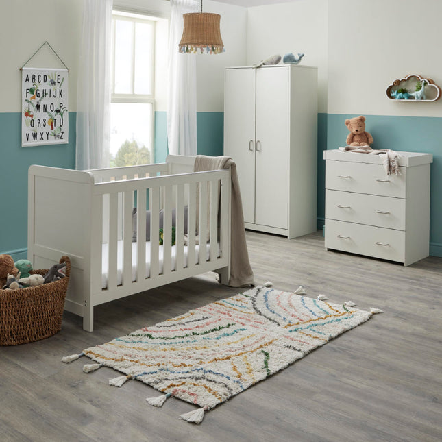 Caro Mini 3 Piece Room Set - White Wash
