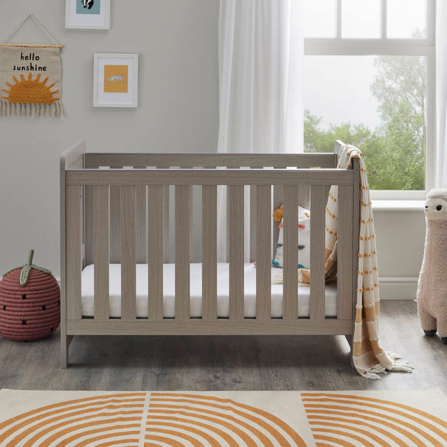Caro Mini Cot Bed - Grey Wash