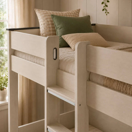 Celeste Bunk Bed with Drawers - Nordic White