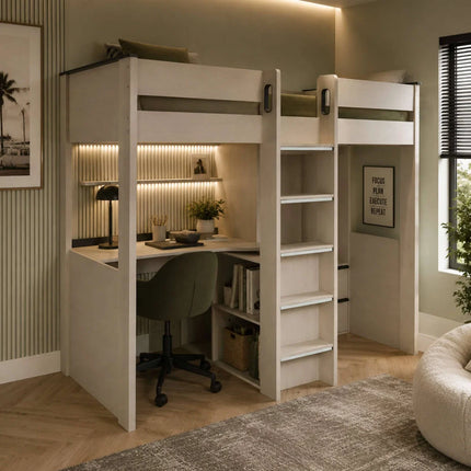 Celeste High Sleeper with Desk