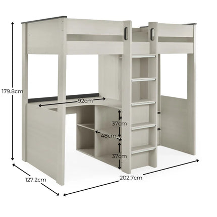 Celeste High Sleeper with Desk