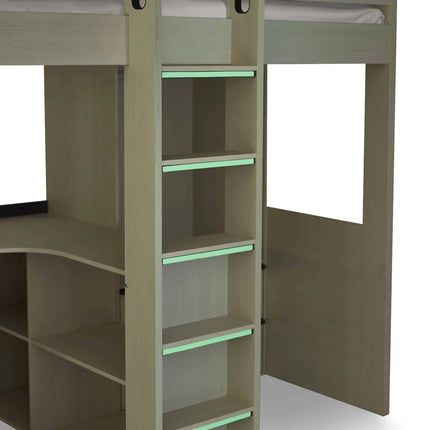 Celeste High Sleeper with Desk