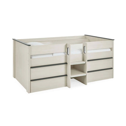 Celeste Mid Sleeper with Drawers - Nordic