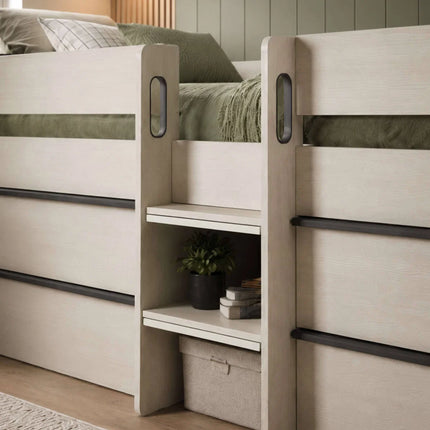 Celeste Mid Sleeper with Drawers - Nordic