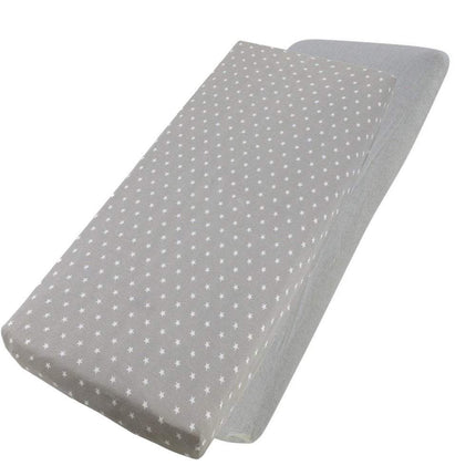Crib Jersey Fitted Sheets 100% Cotton 40x90cm - Pack Of 2 - Fits All Models