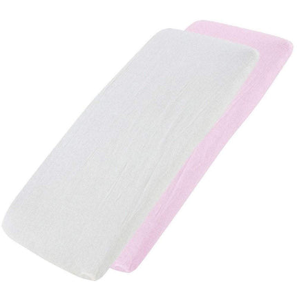 Crib Jersey Fitted Sheets 100% Cotton 40x90cm - Pack Of 4 - Fits All Models