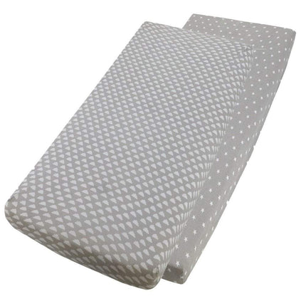 Crib Jersey Fitted Sheets 100% Cotton 40x90cm - Pack Of 4 - Fits All Models