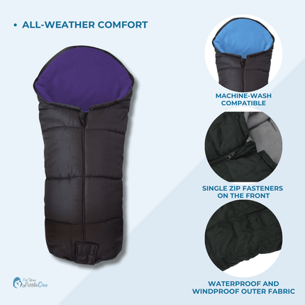 Universal Deluxe Pushchair Footmuff / Cosy Toes - Fits All Pushchairs / Prams And Buggies