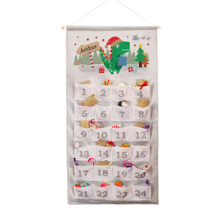 Dinosaur Pocket Advent Calendar - Personalised