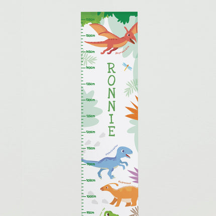 Dinosaur Height Chart - Personalised
