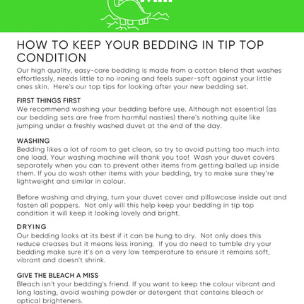 Dinosaur World Duvet Set - Single Bed