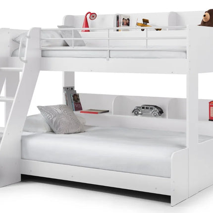 Domino Triple Sleeper Bunk Bed - White