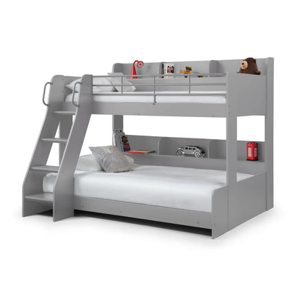 Domino Triple Sleeper Bunk Bed - Light Grey