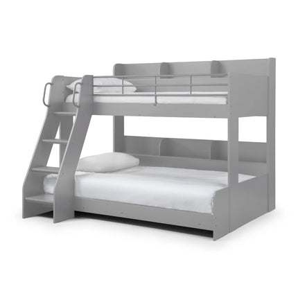 Domino Triple Sleeper Bunk Bed - Light Grey