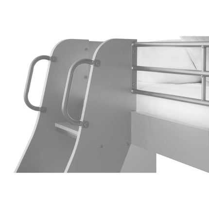 Domino Triple Sleeper Bunk Bed - Light Grey