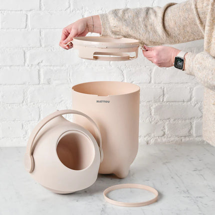 Dropy Nappy Bin - White