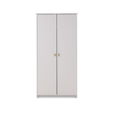 Evie Double Wardrobe - White