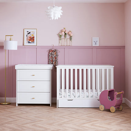 Evie 2 Piece Mini Nursery Set - White