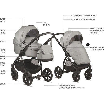Noordi Fjordi V1 - 3in1 Travel System with Travel Carrier i-Size Car Seat