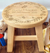 Floral Wooden Stool - Personalised