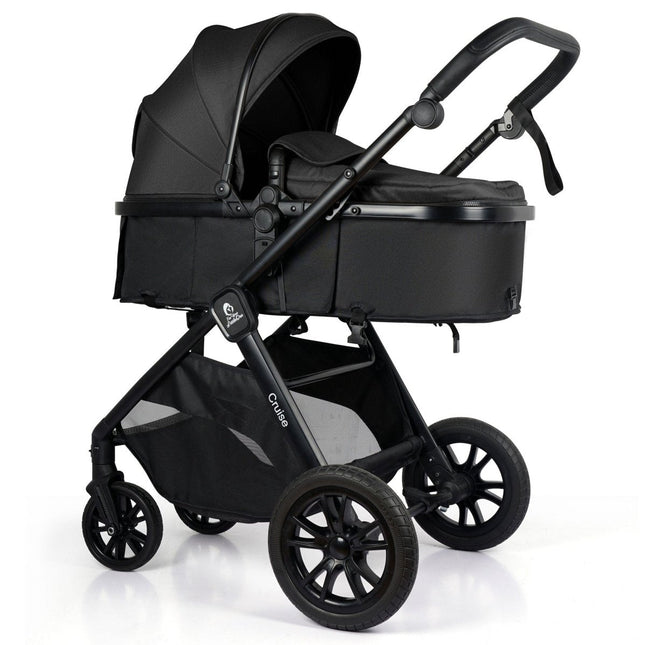 For Your Little One Cruise 3 In 1 Travel System With Car Seat - Eclipse Black (Free Cupholder / Seat Liner Included!)