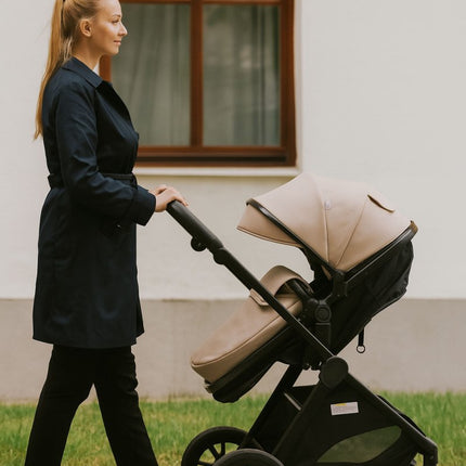 For Your Little One Cruise 3 In 1 Travel System With Car Seat - Dune Beige (Free Cupholder And Seat Liner Included!)