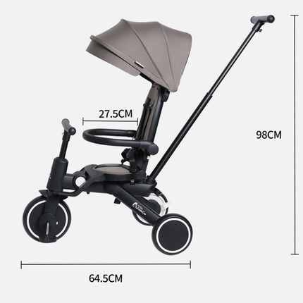 Foryourlittleone Xplor 6 in 1 Foldable Trike - Green (10m-4y)