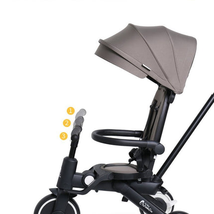 Foryourlittleone Xplor 6 in 1 Foldable Trike - Grey Olive (10m-4y)