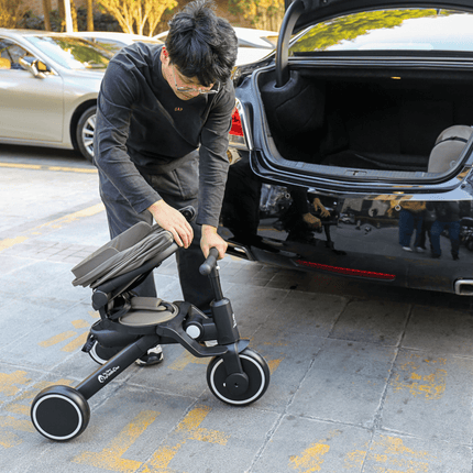 Foryourlittleone Xplor Plus 6 in 1 Foldable Trike - Grey Olive (10m-4y)