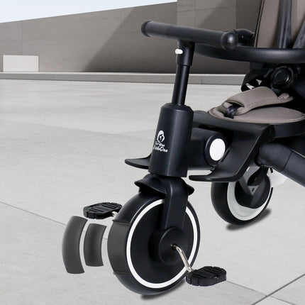 Foryourlittleone Xplor Plus 6 in 1 Foldable Trike - Jet Black (10m-4y)
