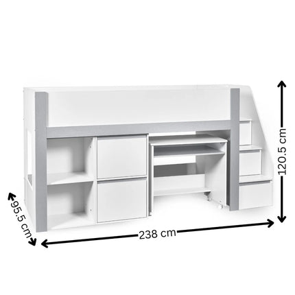 Gaia Mid Sleeper - White