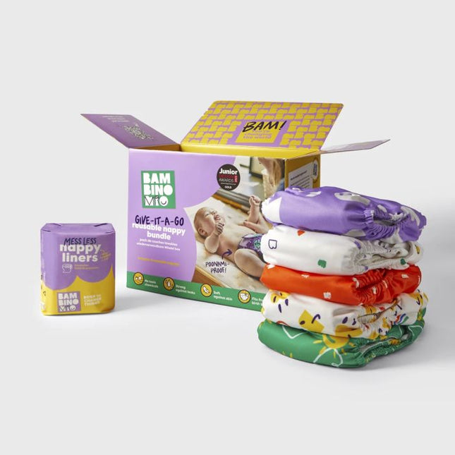The Revolutionary Give-it-a-go 5 Nappy Bundle