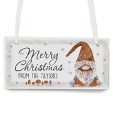 Personalised Gonk Christmas Wooden Sign