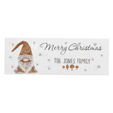 Personalised Gonk Christmas Wooden Block Sign