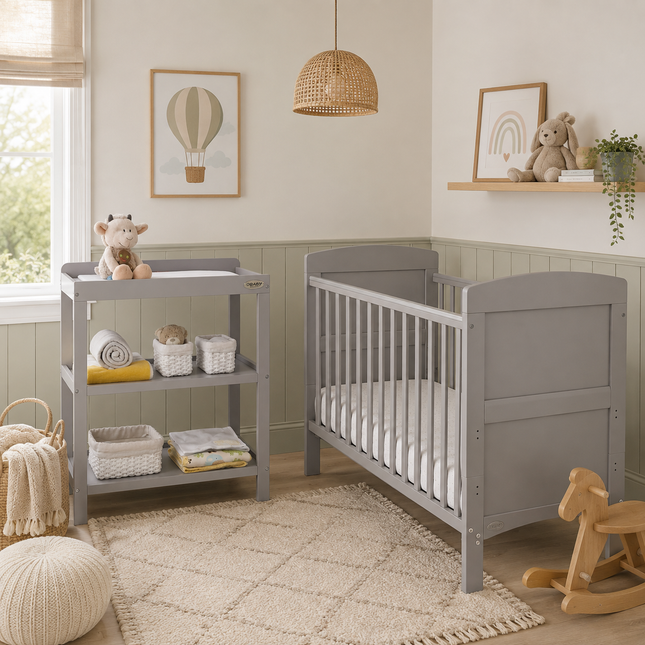 Grace 2 Piece Nursery Room Set - Warm Grey